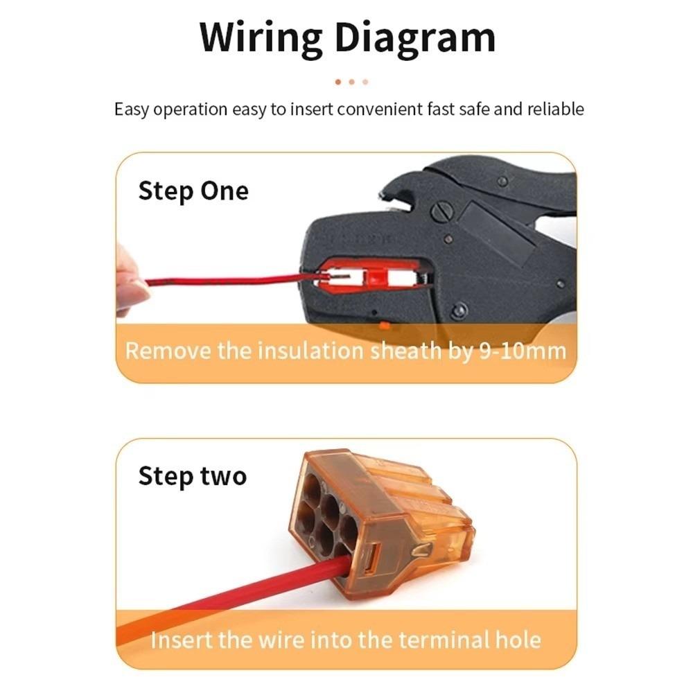 10PCS Push In Quick Terminal 2/3/4/5/6/8 Pin Splice Terminal Electrical Connector Electrical Wiring