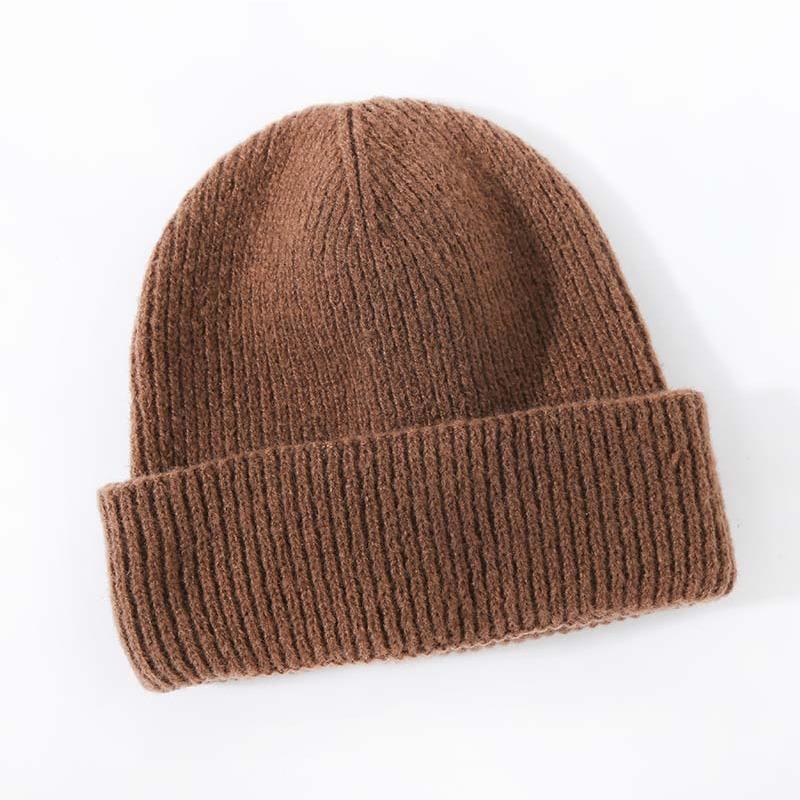 Winter New Style High-end Imitation Cashmere Warm Thickened Knitted Hat Fashionable Versatile Adult Hat