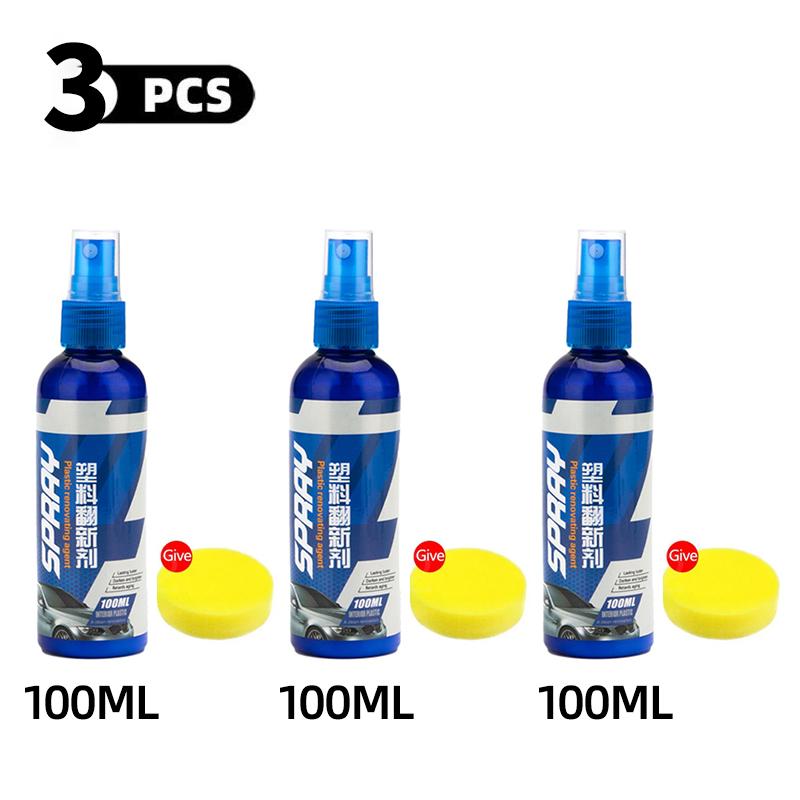 Plastic Restorer Coating Polish Leather Cleaner Black Gloss Car Cleaning Products Polishing Restorer Coating Refinisher