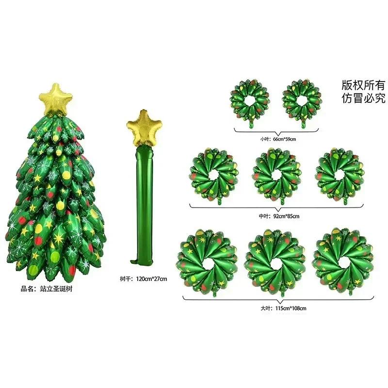 Große Weihnachtsballons Weihnachtsmann Schneemann Elch Strumpf Folienballon Weihnachtsdekorationen für Zuhause Navidad Neu