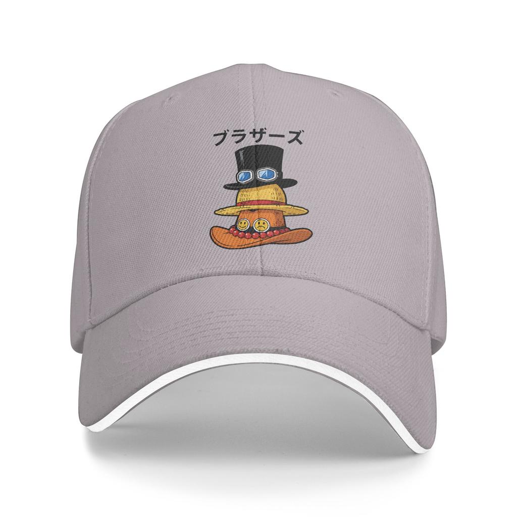 Luffy Sabo and Ace One Piece Baseball Cap Fashion Sandwich Caps Unisex Adjustable Hats Cap Sport
