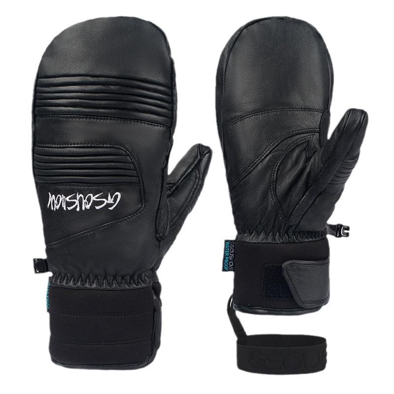 Windproof Waterproof Winter Ski Gloves: Thick, Warm, Wear-Resistant for Outdoor Sports, Mountaineering, and Cycling.