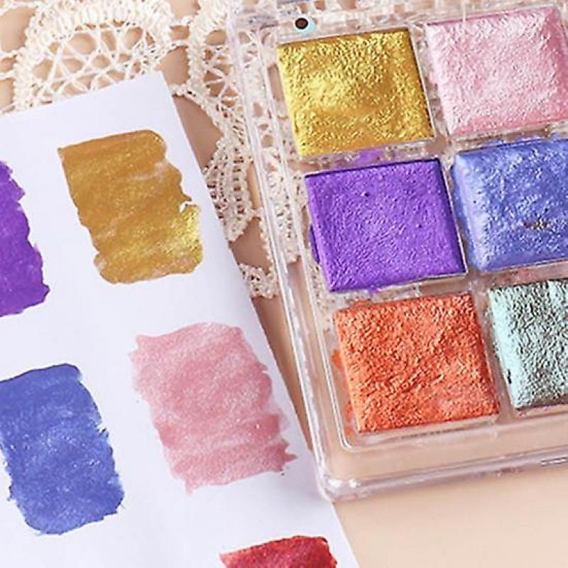 Nail Solid Paint Glitter DIY Lightweight Versatile Manicure Charming Glitter Blooming Solid Powder for Beauty