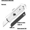 Utility Knife All Steel Thickened Stainless Steel Cutting Paper Wallpaper Knife Industrial Grade Ultra-sharp Durable Metal Blade