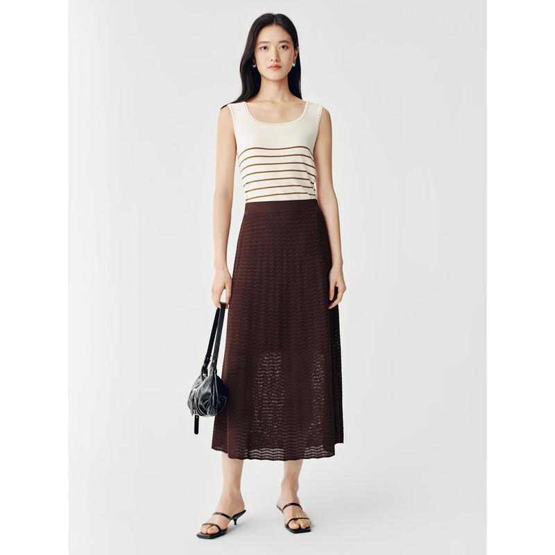 JUZUI Elegant Straight Long Skirt