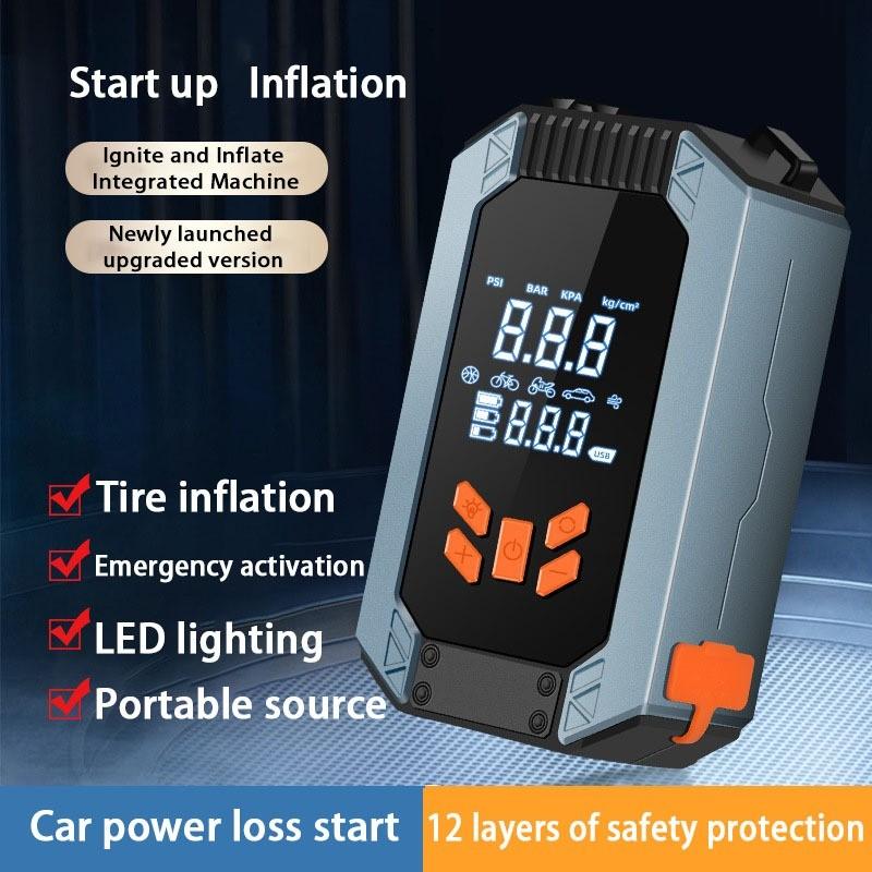 Car Emergency Start Power Supply Inflation Pump Integrated Machine Electric Vehicle Load Strong Start Power Bank
