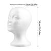 Women Wig Display Foam Head Mannequin Styling Stand for Cosmetology Beginners Salon Beauty Fashion Show Training Practice