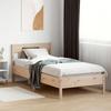 Vidaxl Bed Frame Without Mattress, 75X190 Cm, Solid Pine Wood