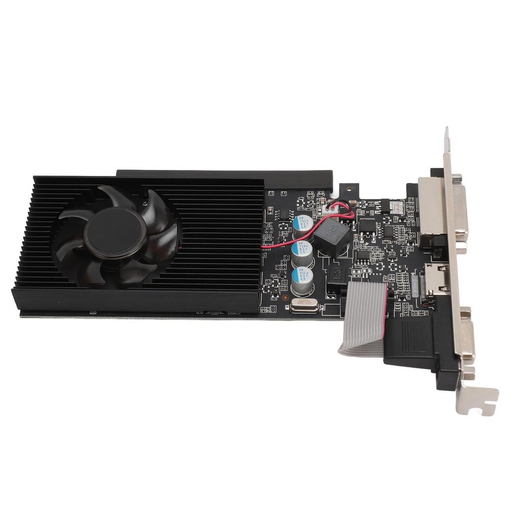 GT705 1GD3 Graphics Card 1GB DDR3 64bit PCI Express 2.0 16X Efficient and Quiet Gaming Graphics Card with Cooling Fan