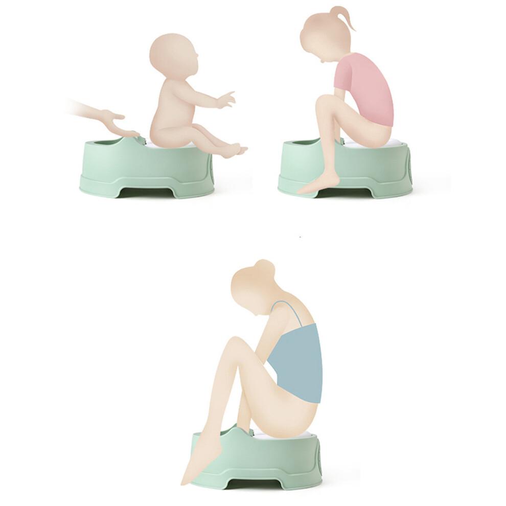 Baby-Waschkissensitz aus Plastik für Kleinkinder und Erwachsene, sicher und langlebig, grün