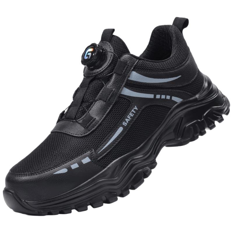 JUNBU Men's Steel Toe Safety Work Shoes