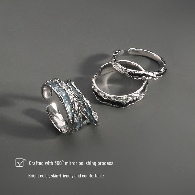 Trendy Men's & Women's Pinky Ring: Stylish, Open-Index Finger Design for Couples