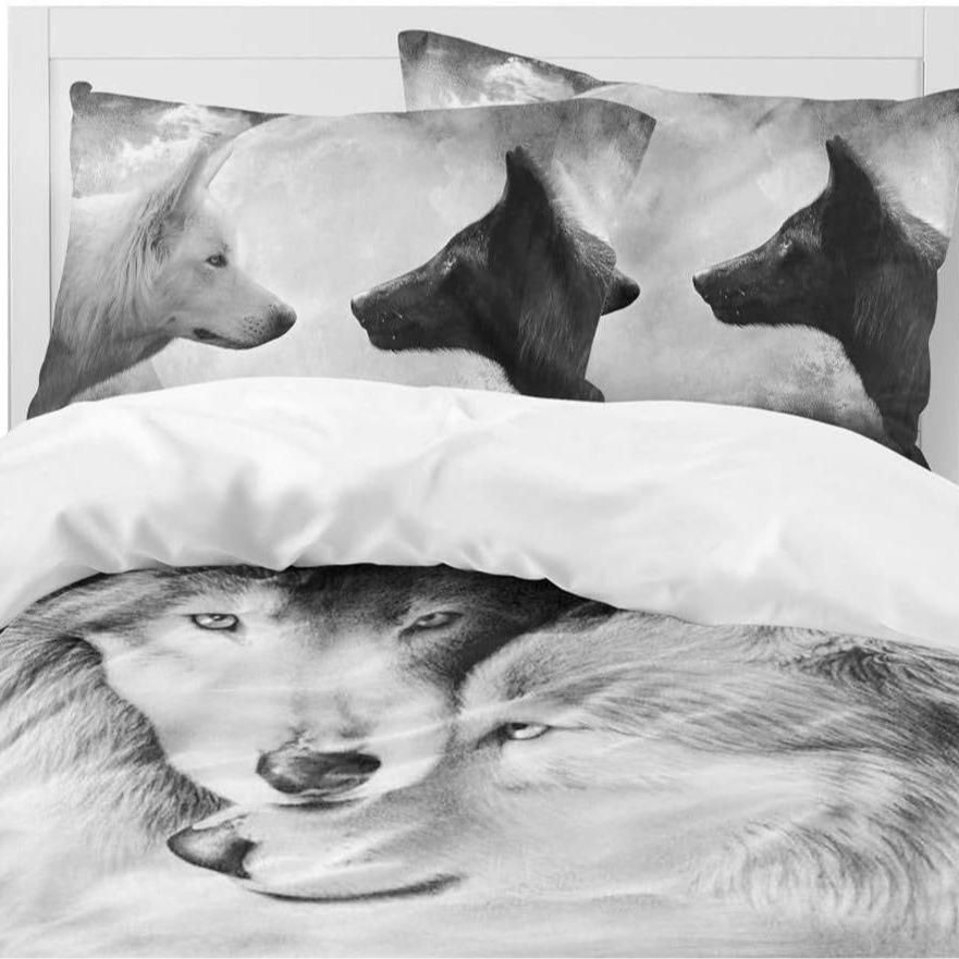 Bedding Kit, Bed Sheet Quilt Cover, Home Textile Three-Piece Set 3D Digital Printing