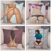 Sofa Car Home Fashion Girl Pillowcase Beautiful Sexy Ladies  Decoration Cartoon  Chest Cushion Cover