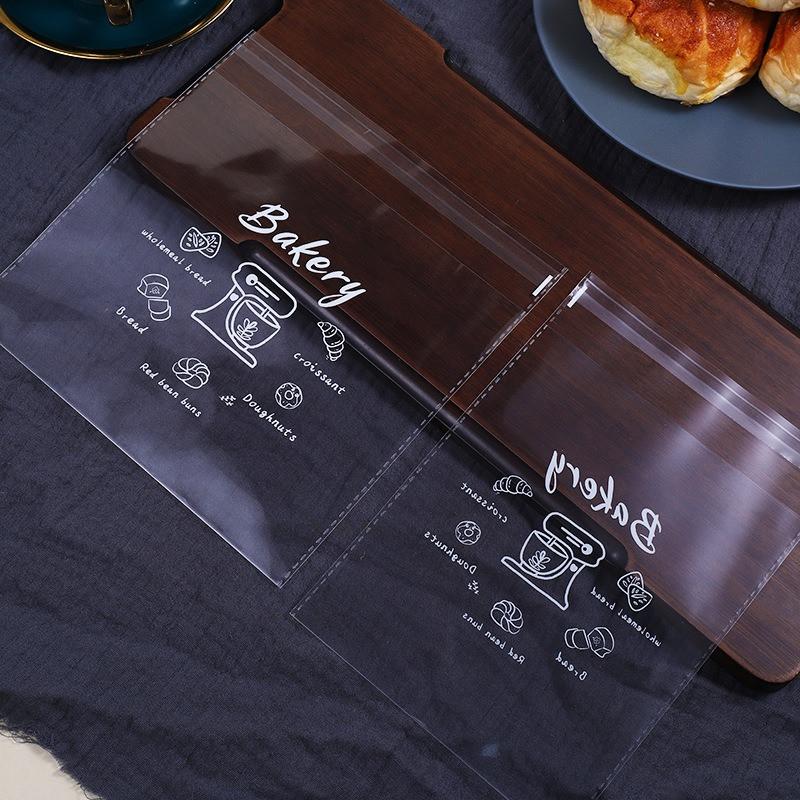 

100Pcs Clear Transparent Self-adhesive Food Packaging Baking Bread Sliced Toast Sandwich Snack Bags 15x18cm