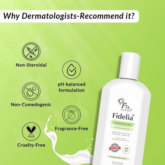 Fixderma Fidelia Nourishing Body Lotion|Nawilżacz do twarzy i ciała Balsam do ciała dla kobiet i mężczyzn i aloes-250ml