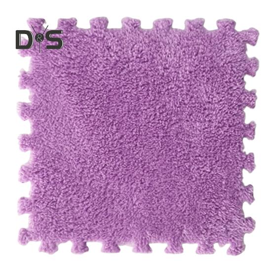 

Плюшевый ковер-пазл, блокирующийся напольный коврик, самодельная нескользящая ковровая плитка, детский игровой коврик для гостиных, спален, игровых комнат, детских комнат 30 cm