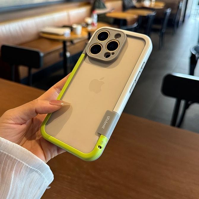 Bumper Case For iPhone Xr X Xs Max Contrast Color Lens Protection PC Case Cover for iPhone 11 12 13 14 15 16 Pro Max 7 8 Plus
