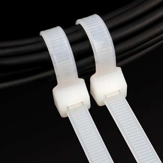 100Pcs Nylon Universal Cable Tie Buckles Multipurpose UV Resistant Cable Ties Tool Heavy Duty Self-Locking Zip Ties Holder