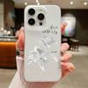 Θήκες κινητών τηλεφώνων για iPhone 11 13 15 Pro Max 12 14 Pro Max Θήκη iPhone 16 15 Plus 13 Pro 12 Frosted Texture Painted Cartoon Flowers