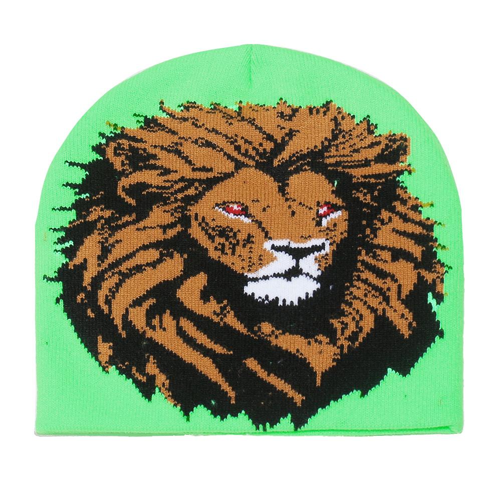 Cold Hat Woman 2025 Autumn and Winter New Lion Wool Hat Personality Trend Cycling Ear Hat Beanie