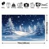1Pcs Winter Night Sky Pine Decoration Background bedroom Backdrop Decorations For Photo Studio Photo Booth Christmas Party