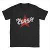 Vintage The Red Star Clash T-shirt Herr Rundhals 100% Bomull T-shirt Kortärmad T-shirt Presentidé Toppar