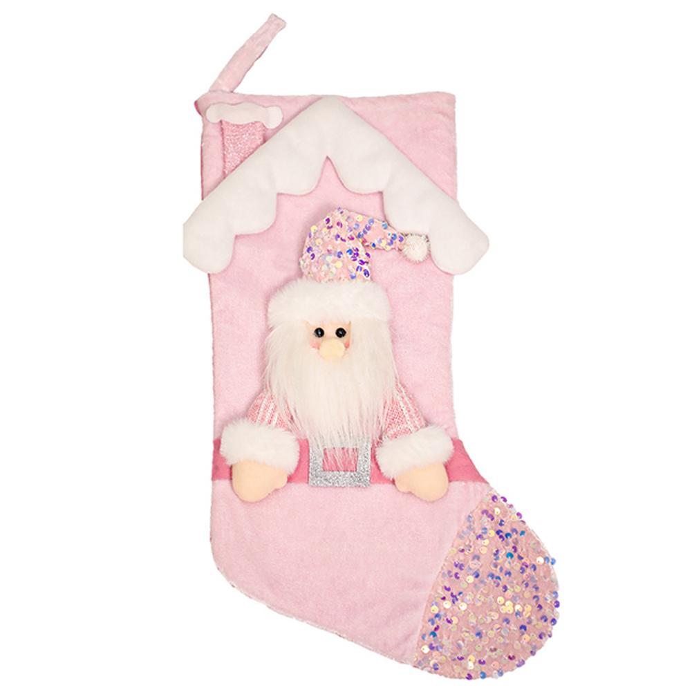 Christmas Stocking Fireplace Large Santa Stocking For Hanging Stocking For Fill Christmas Crafts Supplies Christmas Decorations