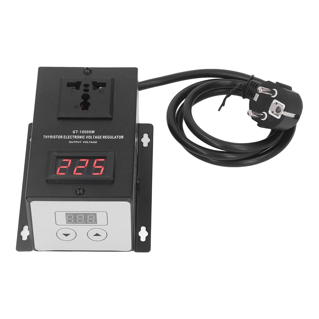 Elektronischer Spannungsregler 10000W Thyristor Aufwärts-Abwärtswandler Transformator EU-Stecker 220V