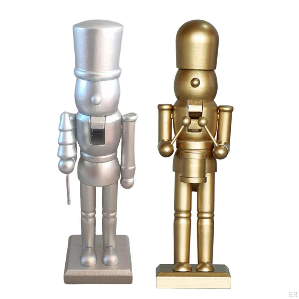 Christmas Nutcracker Figurine Decorative Statue Decoration Desktop Ornament Puppet for