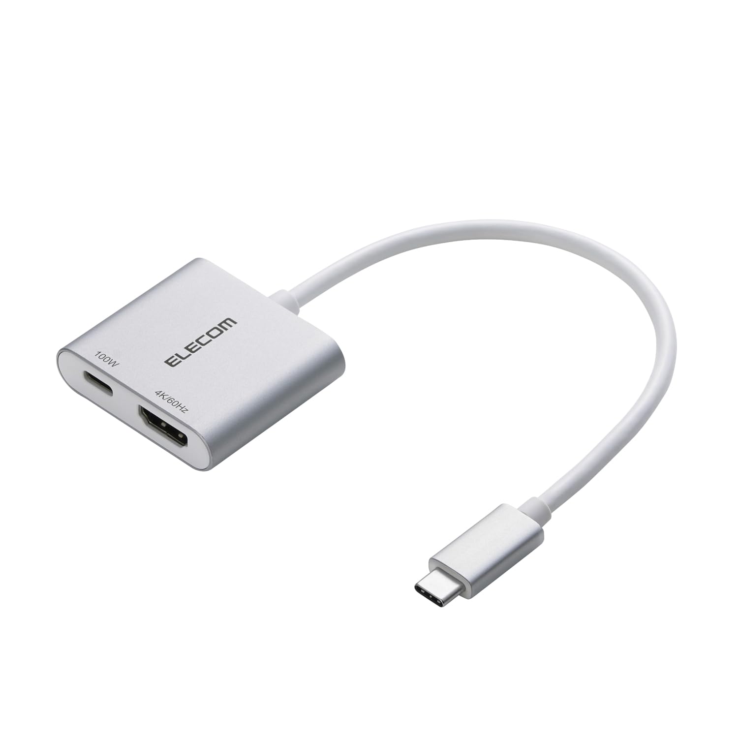 

Elecom Адаптер-преобразователь USB в HDMI 100 Вт с поддержкой PD Режим во время зарядки Блок питания или настройки Серебристый Type-C 4K/60 Гц Расширение/Дублирование [Нет
