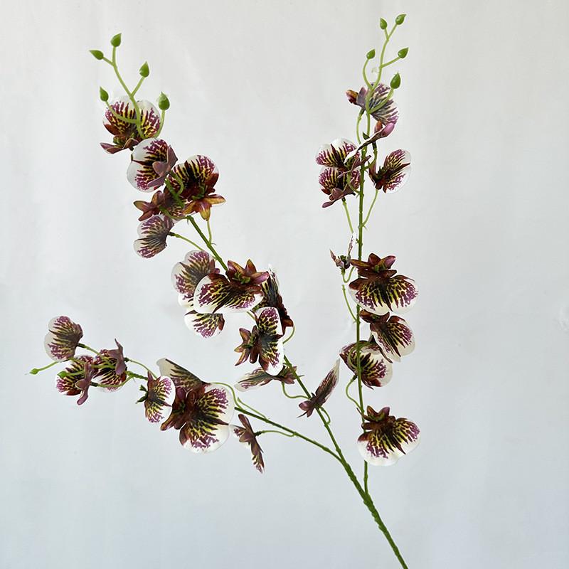 Искусственная танцующая орхидея, свадебный декор для фотосессий и интерьера дома PurpleBrown