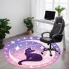 1pc Sailor Moon Cat Office Round Area Rug, Under Office Chairs Bedroom Living Room Home Decor A0926172