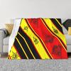 Bandiera Amazigh con Simbolo YAZ Popolo Tamazight Coperta Pile Flanella Tappeto Kabyle Marocchino Coperte da Divano Trapunta per Divano