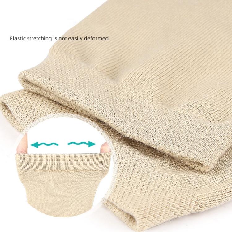 Beige Prosthesis Sock Cover With Long Coverage Fabric Structure for Prosthesis Users and Daily Walking Routine