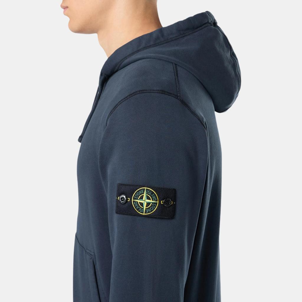 STONE ISLAND Solid Color Hooded Zip Long Sleeve Sweatshirt Men Sweatshirts K2S1561000-61S0051-V0020
