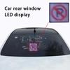 Car Rear Window LED Display Mobile Phone APP Control Display Editable ...