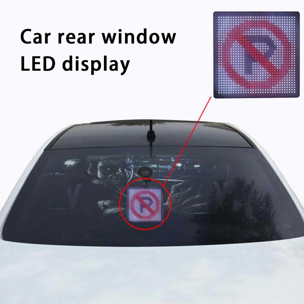 Car Rear Window LED Display Mobile Phone APP Control Display Editable ...