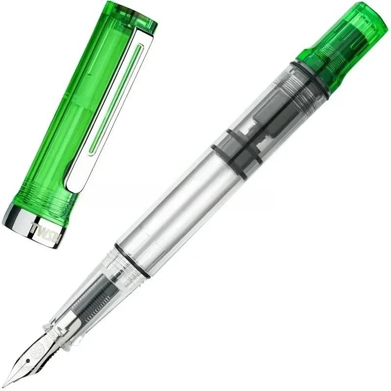 

Нова поршнева ручка TWSBI ECO з прозорої смоли, тримач для ручки, велика ємність для чорнила, для студентів, ділові витратні матеріали, подарунок EF(0.4-0.5mm)