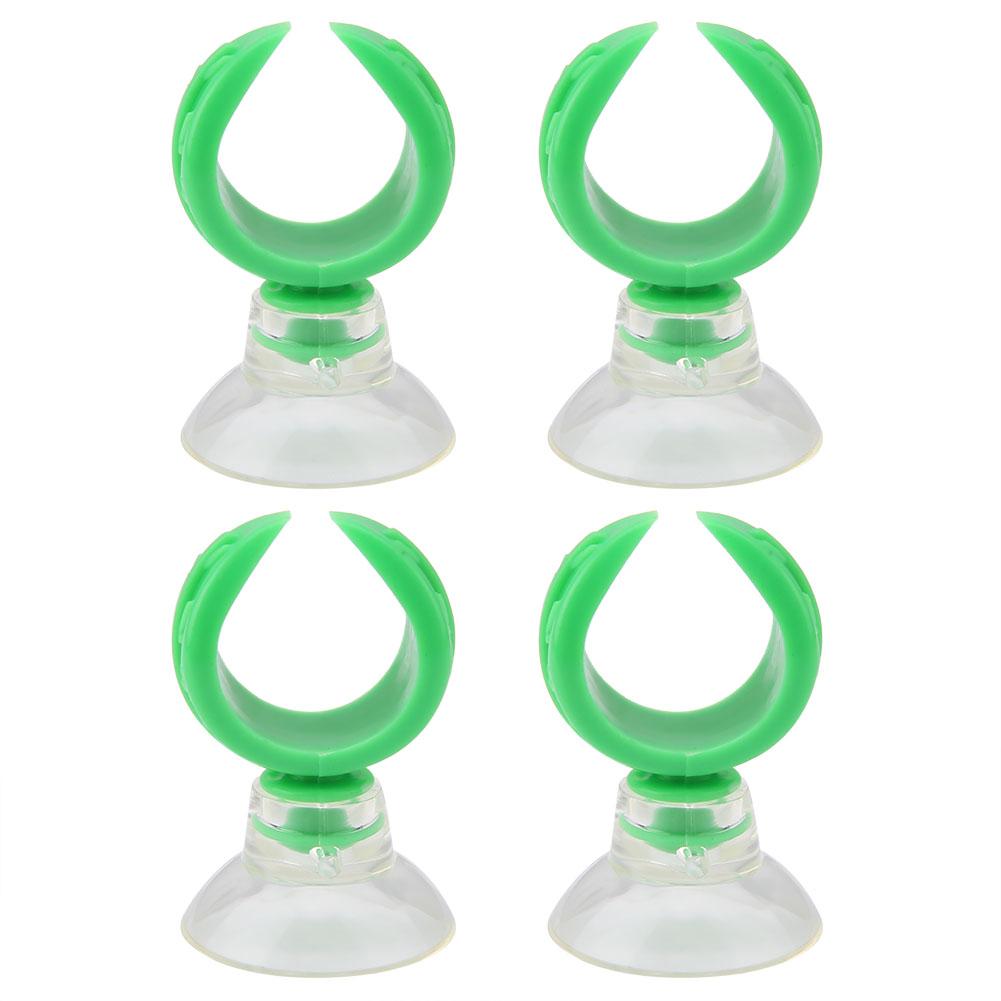 Aquarium Fish Tank Suction Cup Clips Airline Tube Holders Clamps(Green Inner Dia 17.6mm)