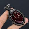 Red Flash Labradorite Pendant, 999 Copper Wire Wrapped Jewelry, Gemstone Jewelry Pendant, Handmade Wedding Gift Jewelry