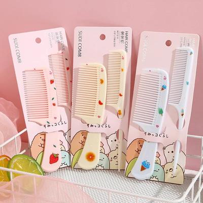2 pz Bambini Parrucchiere Pettine Anti-statico Coda A Punta Pettini Per Le Ragazze Dei Bambini Carino Fragola Frutta Donne Pettine Dei Capelli Strumento Per Lo Styling