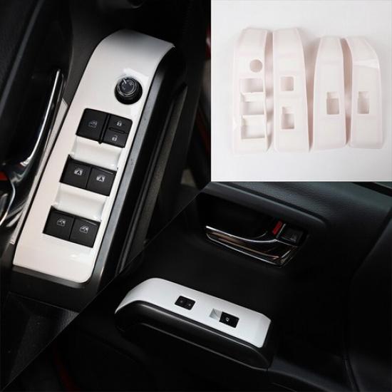 Multicolor ABS Door Window Lift Switch Button Trim For Toyota Tacoma 2016-