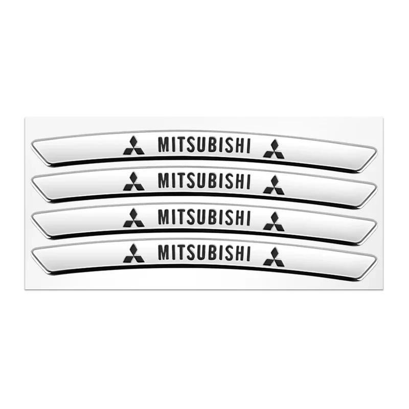 Hliníková Auto Znak Kola Ráfky Samolepka Dekorace Odznak Nálepka Styling Pro Mitsubishi Ralliart Lancer Outlander Pajero ASX Galant