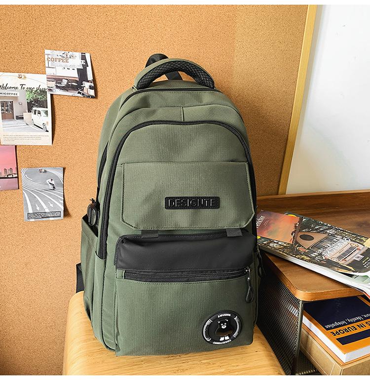 

Fashion high school college student schoolbag men s bag commuter backpack junior high school computer bag large capacity travel bag back