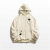 Spring And Autumn Thin Collection Fashion Trends Versatile Casual Lazy Wind Cute Girl Zipper Fun Cat Print Hooded
