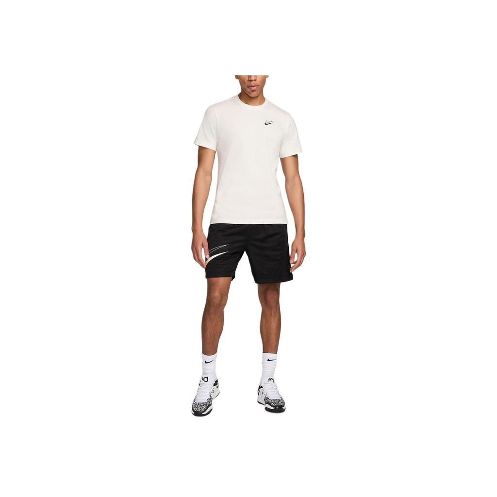 Nike Solid Color Crew Neck Short Sleeve T-Shirt Men Tops White FV8404-133