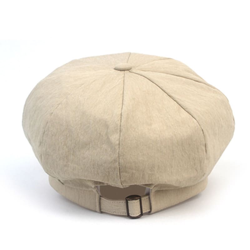 Universelle Chemie Bio Waschen Beige Gürtel Newsboymütze