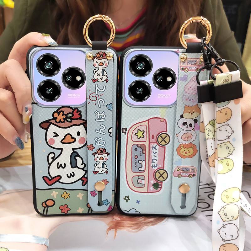 Cute Anti-dust Phone Case For ZTE Blade V60 Design/Axon 60 Lite Soft case Fashion Design Protective Waterproof Lanyard