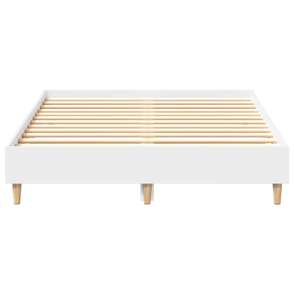 vidaXL Bettgestell ohne Matratze Weiß 120x190 cm Holzwerkstoff